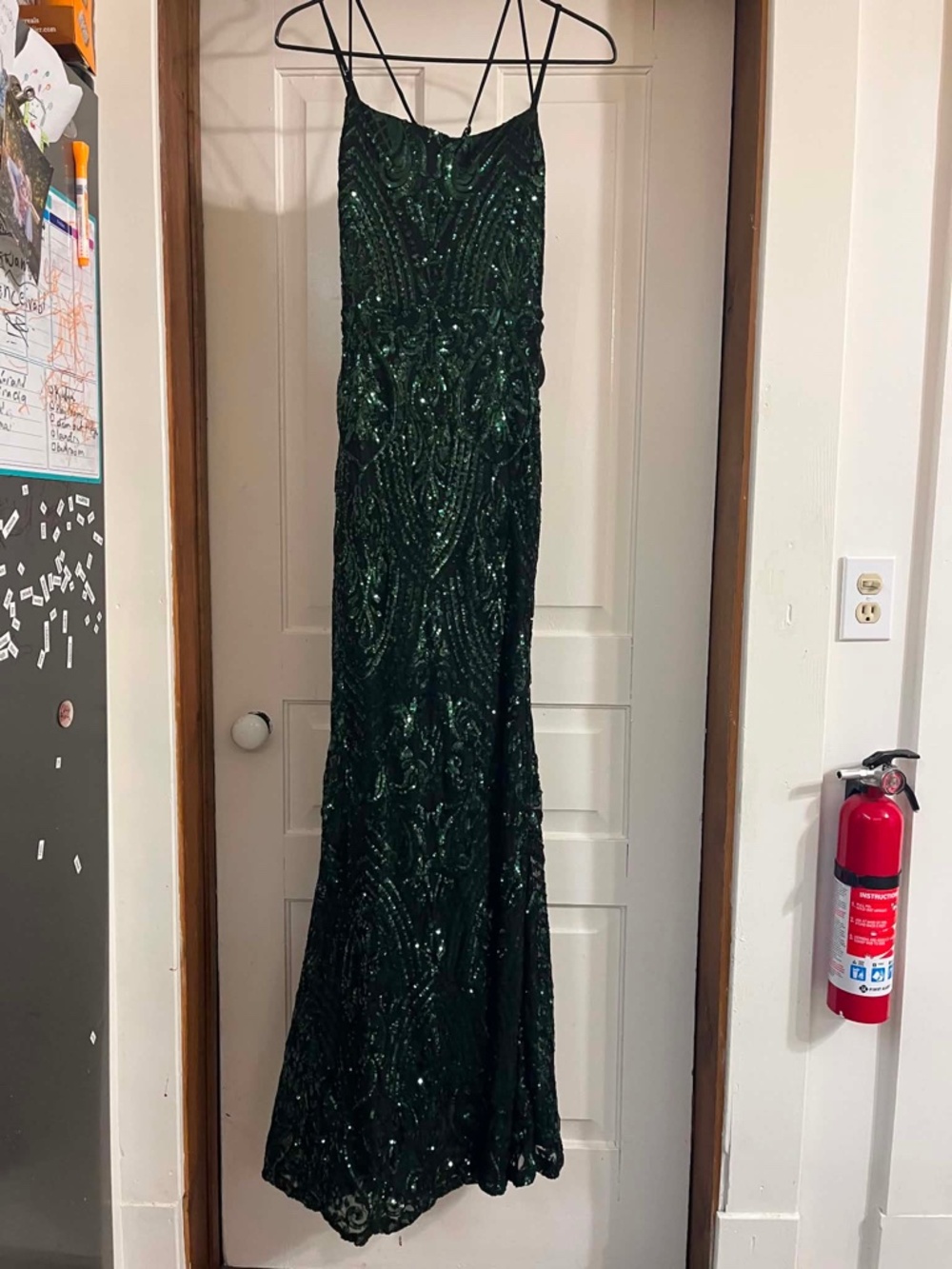 Windsor Green Sequin Formal Gown